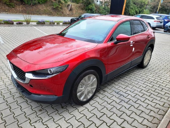 Mazda CX-30, SKYACTIV-G, barva červená