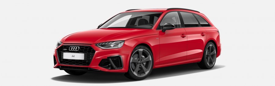 Audi A4, A4 Avant S line 40 TDI 150 kW q, barva červená