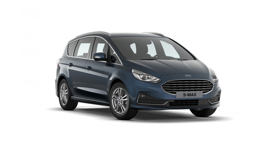 Ford S-MAX, Titanium, 5dveřová, 2.0 EcoBlue 110 kW/150 k, 6st. manuální, barva modrá