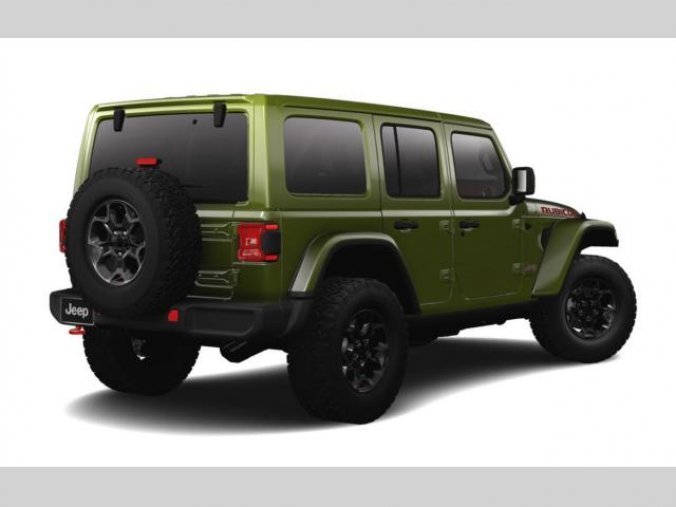 Jeep Wrangler, 2,0T 270 PS Rubicon Unlimited, barva zelená