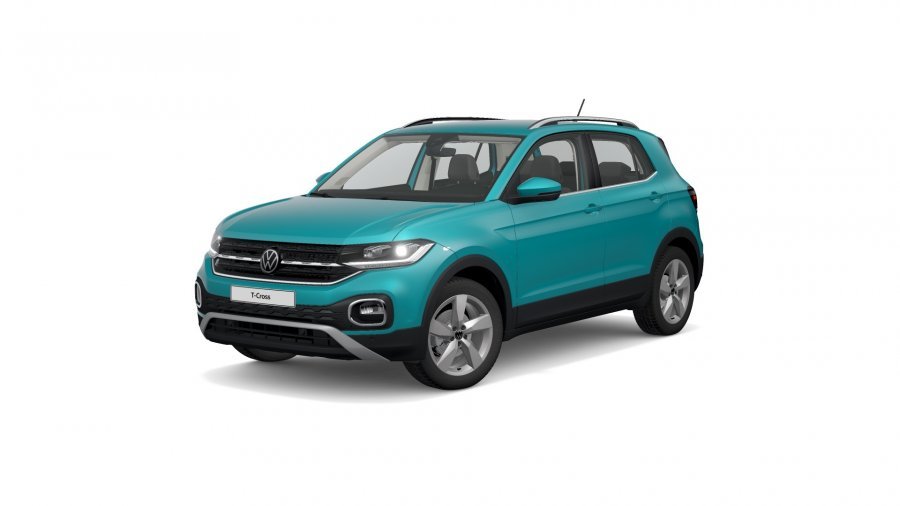 Volkswagen T-Cross, T-Cross Style 1,5 TSI 110 kW 7DSG, barva tyrkysová