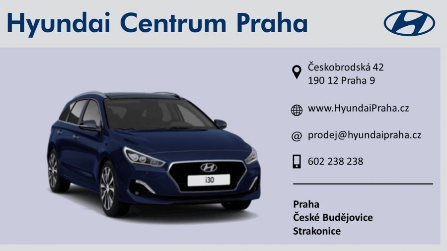 Hyundai i30, 1,0 T-GDI 88 kW (95 NAT) 6 st. man, barva modrá