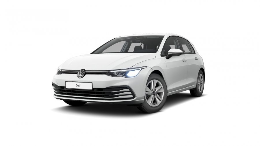 Volkswagen Golf, Golf Life 1,0 eTSI 7DSG mHEV, barva bílá