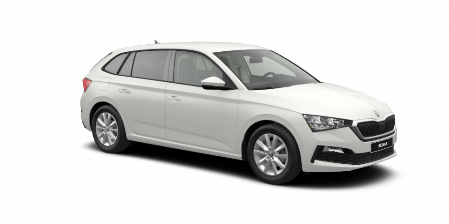 Škoda Scala, 1,0 TSI 85 kW 6-stup. mech., barva bílá