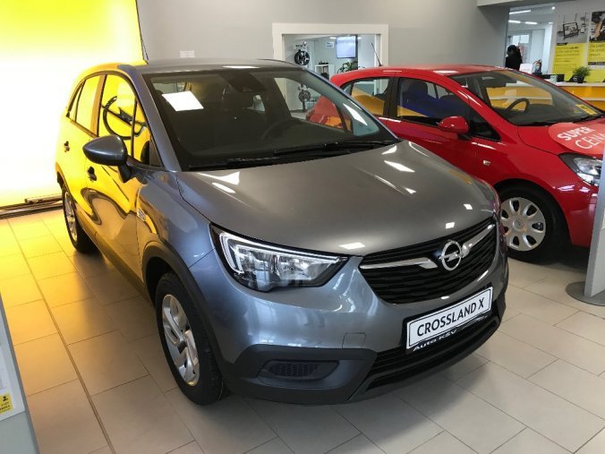 Opel Crossland X, SMILE 1.2T 88kw v super výbavě, barva šedá