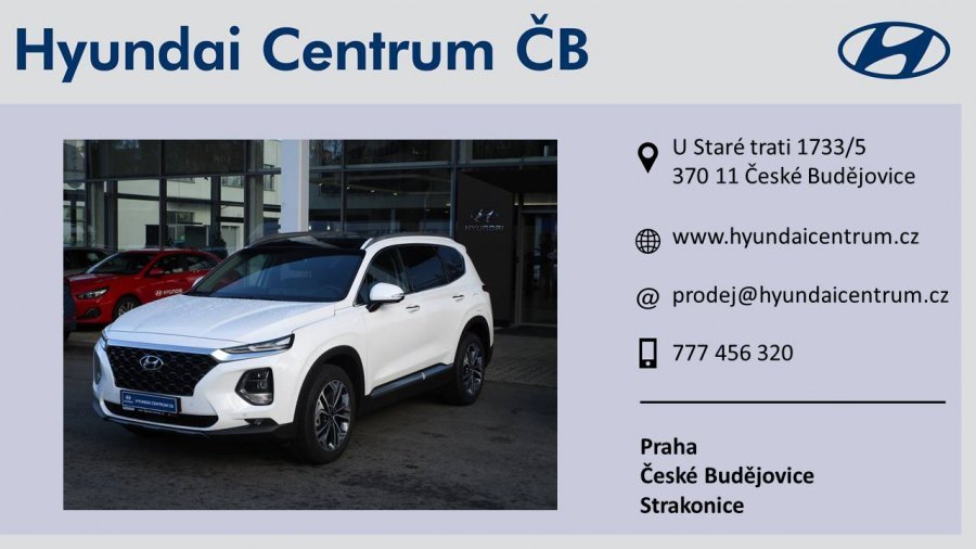 Hyundai Santa Fe, 2,2 CRDi e-VGT 147 kW (diesel) 8 st. aut 4×4, barva bílá