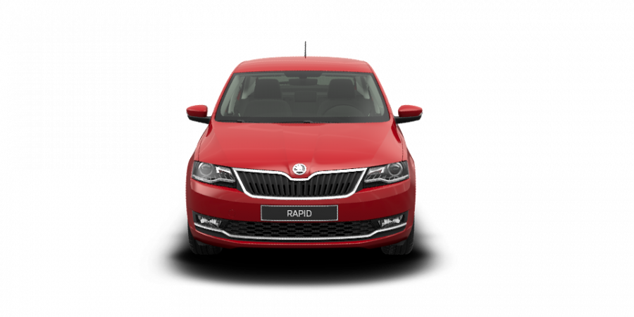 Škoda Rapid, 1,0 TSI 70 kW 5-stup. mech., barva červená