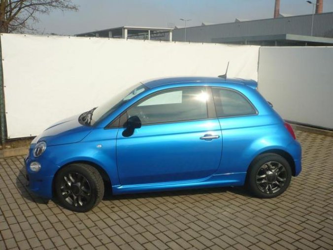 Fiat 500, 1.0 BSG 70k Connect, barva modrá