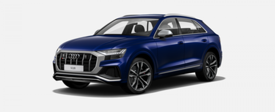 Audi Q8, S TDI 320 kW quattro, barva modrá