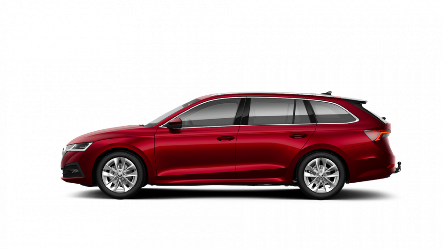 Škoda Octavia, 1,5 TSI 110 kW 6-stup. mech., barva červená