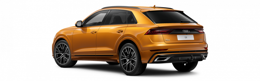 Audi Q8, Q8 55 TFSI quattro, barva oranžová