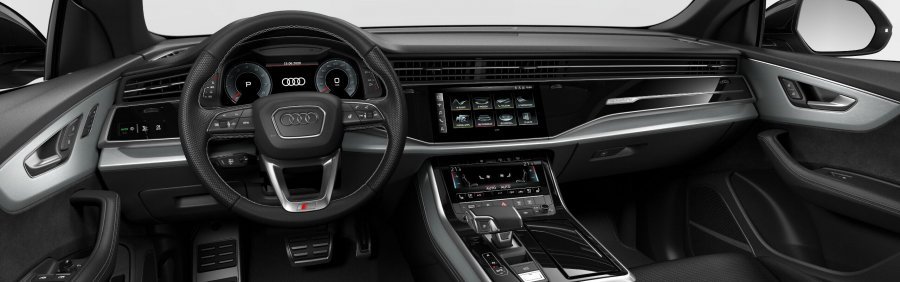 Audi Q8, Q8 50 TDI quattro, barva stříbrná