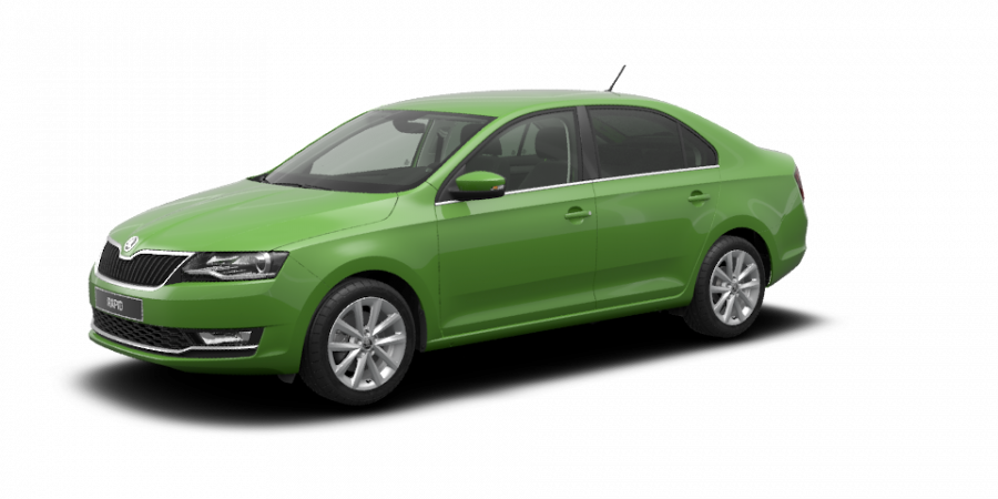 Škoda Rapid, 1,0 TSI 70 kW 5-stup. mech., barva zelená