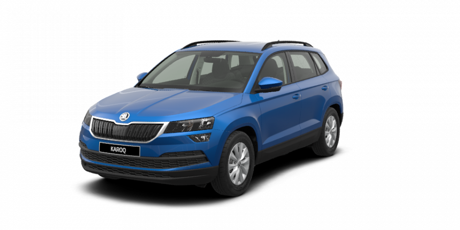 Škoda Karoq, 2,0 TDI 110 kW 6-stup. mech., barva modrá