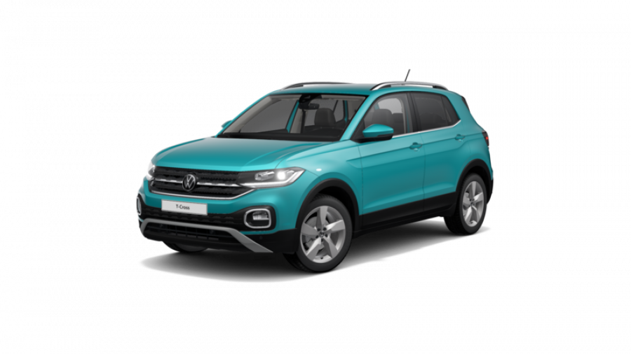 Volkswagen T-Cross, Style 1,0 TSI 85 kW 7DSG, barva tyrkysová