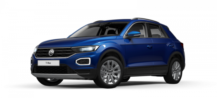 Volkswagen T-Roc, Design 1,5 TSI ACT 7DSG, barva modrá