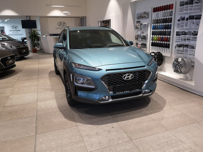 Hyundai Kona, 1,0 T-GDI 88 kW (95 NAT) 6 st. man, barva modrá