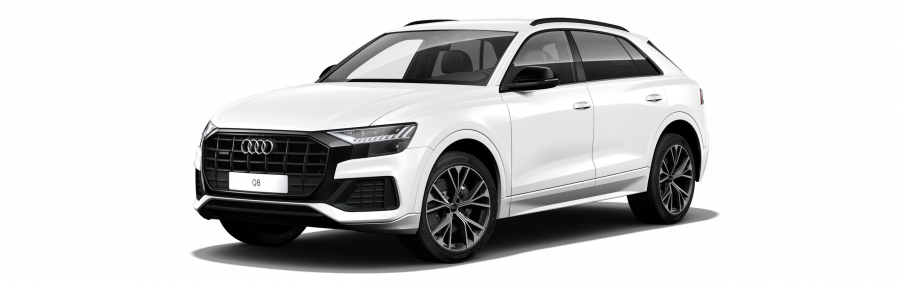 Audi Q8, Q8 45 TDI quattro, barva bílá