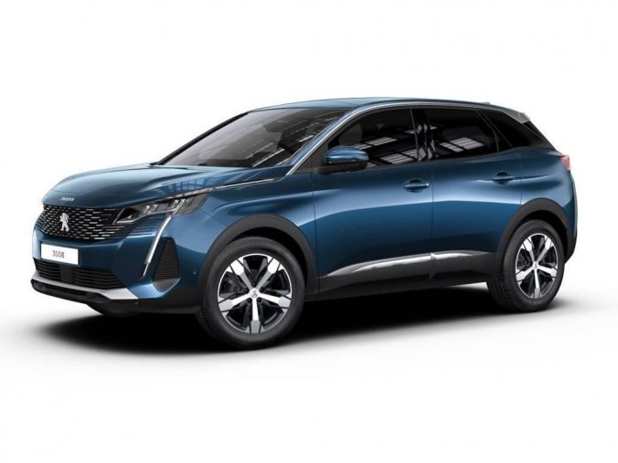 Peugeot 3008, ALLURE S&S EAT8 1,2 PureTech, barva modrá