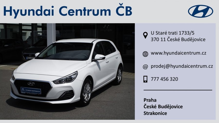 Hyundai i30, 1,4i 73 kW (95 NAT) 6 st. man, barva bílá