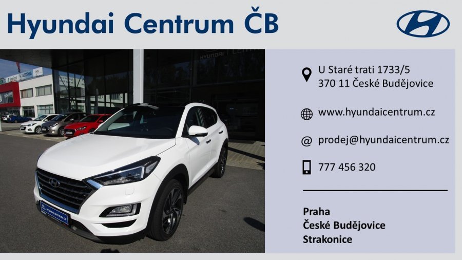 Hyundai Tucson, 2,0 CRDi 136 kW (diesel) 8 st. aut 4×4, barva bílá