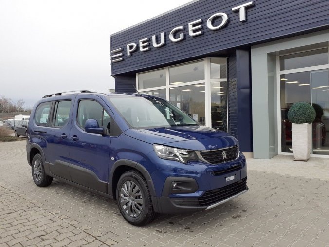 Peugeot Rifter, L Allure 1,5 130k 7 let záruka, barva modrá