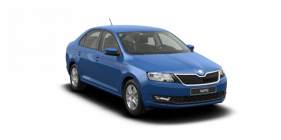 Škoda Rapid, 1,0 TSI 81 kW 6-stup. mech., barva modrá