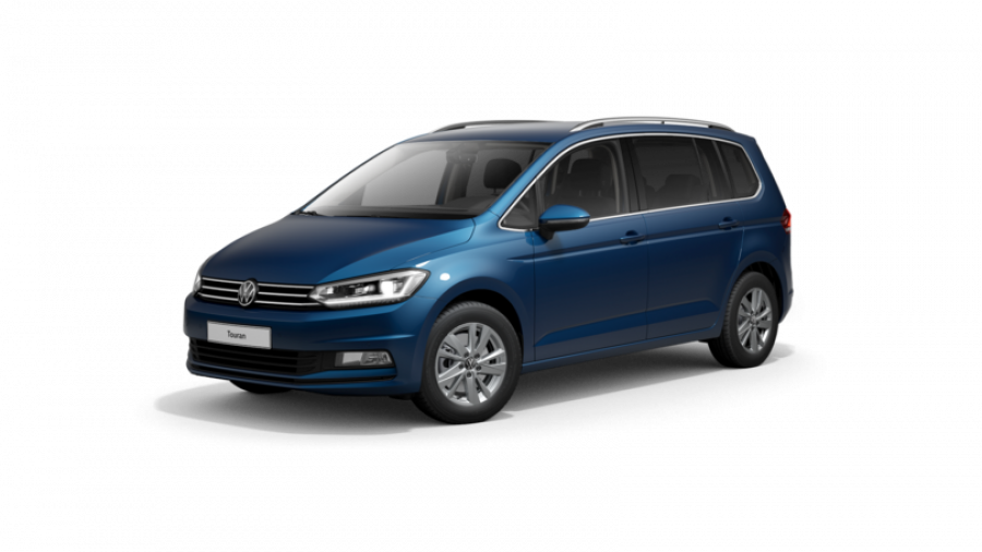 Volkswagen Touran, ME 1,5 TSI EVO 6G, barva modrá