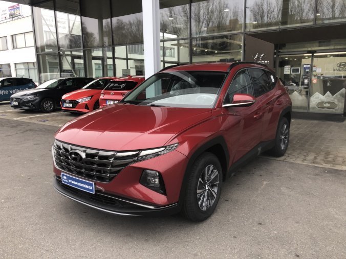 Hyundai Tucson, 1,6 T-GDi 110 kW (95 NAT) 6 st. man, barva červená