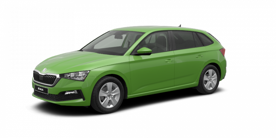 Škoda Scala, 1,0 TSI 85 kW 6-stup. mech., barva zelená