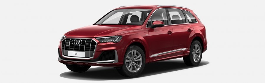 Audi Q7, Q7 S line 45 TDI quattro, barva červená