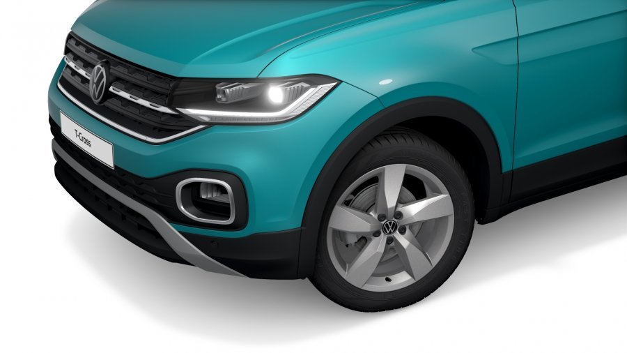 Volkswagen T-Cross, T-Cross Style 1,0 TSI 81 kW 6G, barva tyrkysová