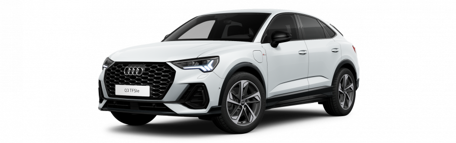 Audi Q3 Sportback, Q3 SB S line 45 TFSI e 180 kW, barva bílá