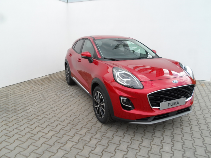 Ford Puma, Titanium, 5dveřová, 1.0 EcoBoost 92 kW/125 k, 6st. manuální, barva červená