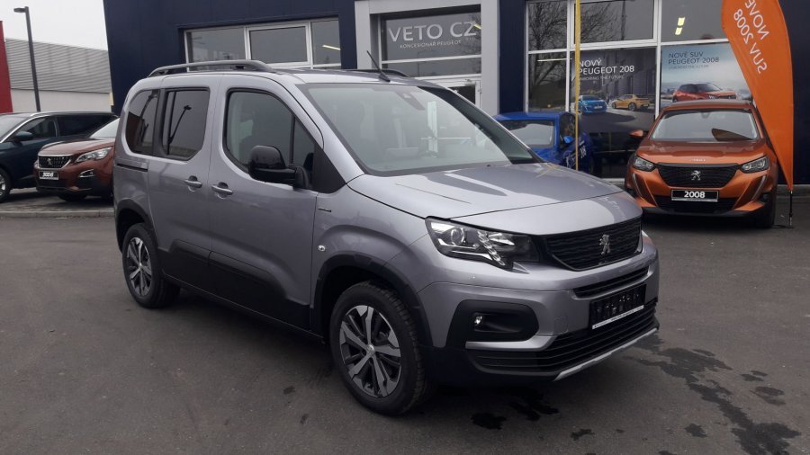 Peugeot Rifter, GT LINE 1.5 BlueHDi 130k EAT8, barva šedá