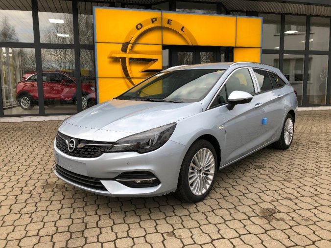 Opel Astra, kombi Elegance 1.4 Turbo CVT, barva modrá