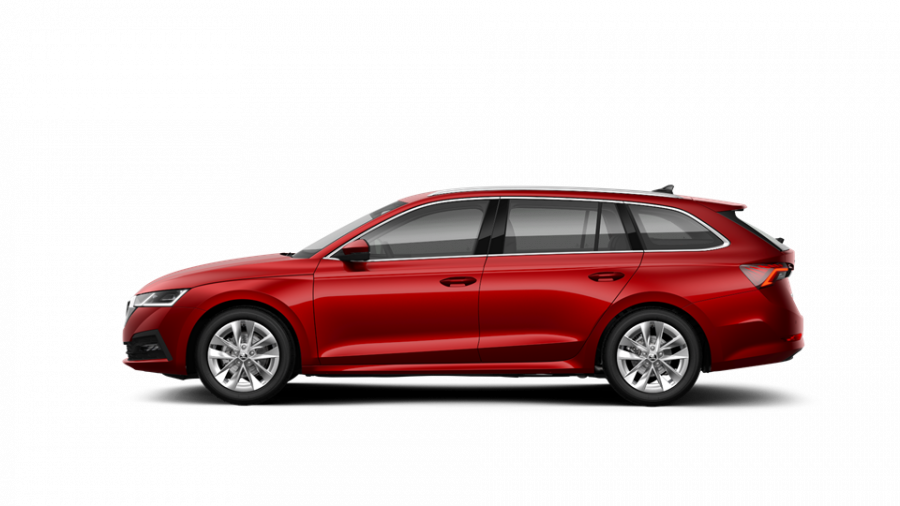 Škoda Octavia, 1,5 TSI 110 kW 6-stup. mech., barva červená