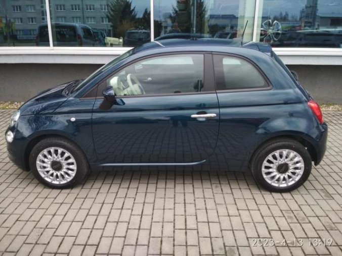 Fiat 500, 1.0 BSG 70k Club, barva modrá