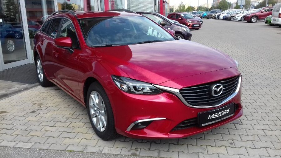 Mazda 6, 2.2D 150k, barva červená