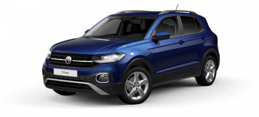 Volkswagen T-Cross, Style 1.0 TSI 85 kW 6G, barva modrá