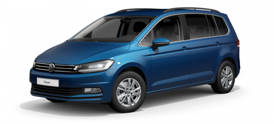 Volkswagen Touran, ME 1,5 TSI EVO 6G, barva modrá