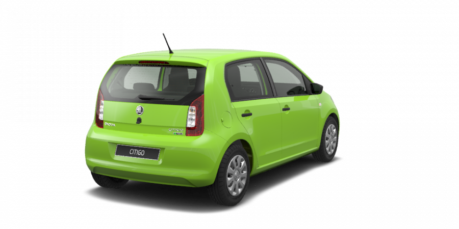 Škoda Citigo, 1,0 MPI 50 kW 5-stup. mech., barva zelená