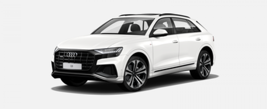 Audi Q8, 50 TDI 210 kW quattro, barva bílá