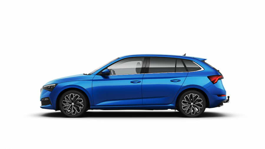 Škoda Scala, 1,5 TSI 110 kW 6-stup. mech., barva modrá