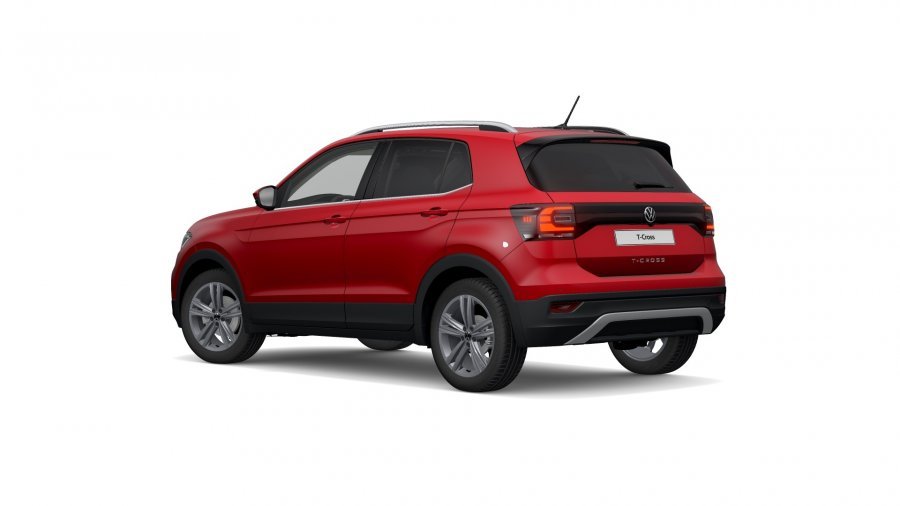 Volkswagen T-Cross, T-Cross Style 1,0 TSI 81 kW 6G, barva červená