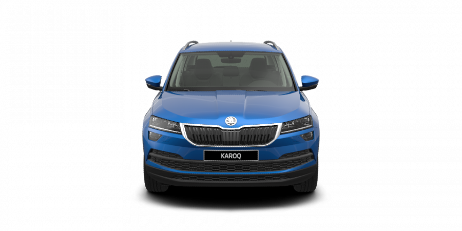 Škoda Karoq, 1,6 TDI 85 kW 6-stup. mech., barva modrá