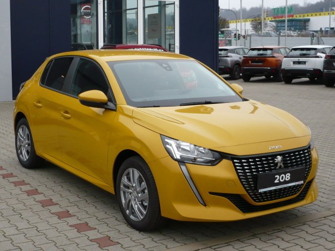 Peugeot 208, ACTIVE 1,2PureTech 75k MAN5 + SENZORY, barva žlutá