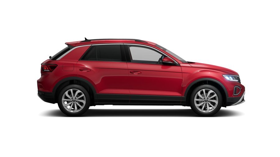 Volkswagen T-Roc, T-Roc Life 1,5 TSI 110 kW 6G, barva červená