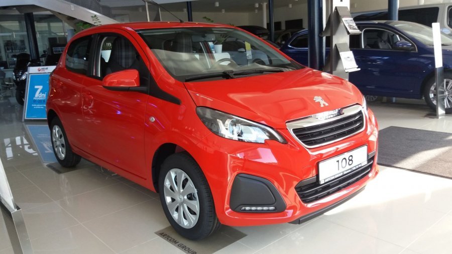 Peugeot 108, 108 5DV. ACTIVE 1.0 VTi 72 MAN5, barva červená