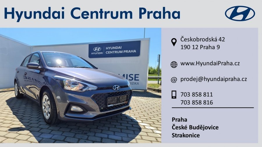 Hyundai i20, 1,25i 55 kW (95 NAT) 5 st. man, barva šedá